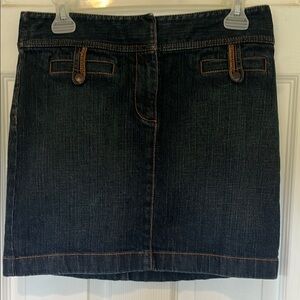 Ann Taylor Loft Denim Pencil Mini Skirt